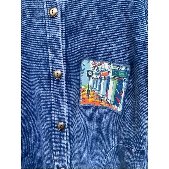 Michael Leu | Art Patch | Vintage | Button Down | Long Sleeve Shirt | Size:M - Picture 6 of 10